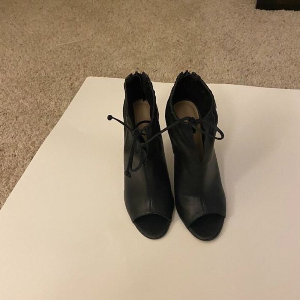 Aldo Peep Toe‎ Boots Back Booties SZ 8.5